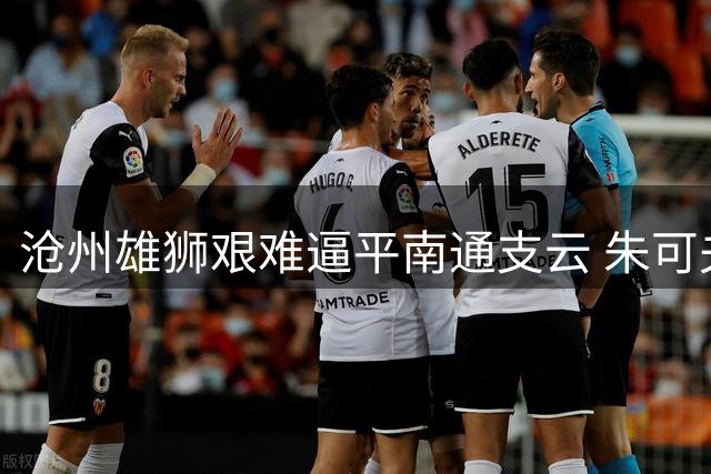 沧州雄狮艰难逼平南通支云 朱可夫坦言保级关键1分来之不易